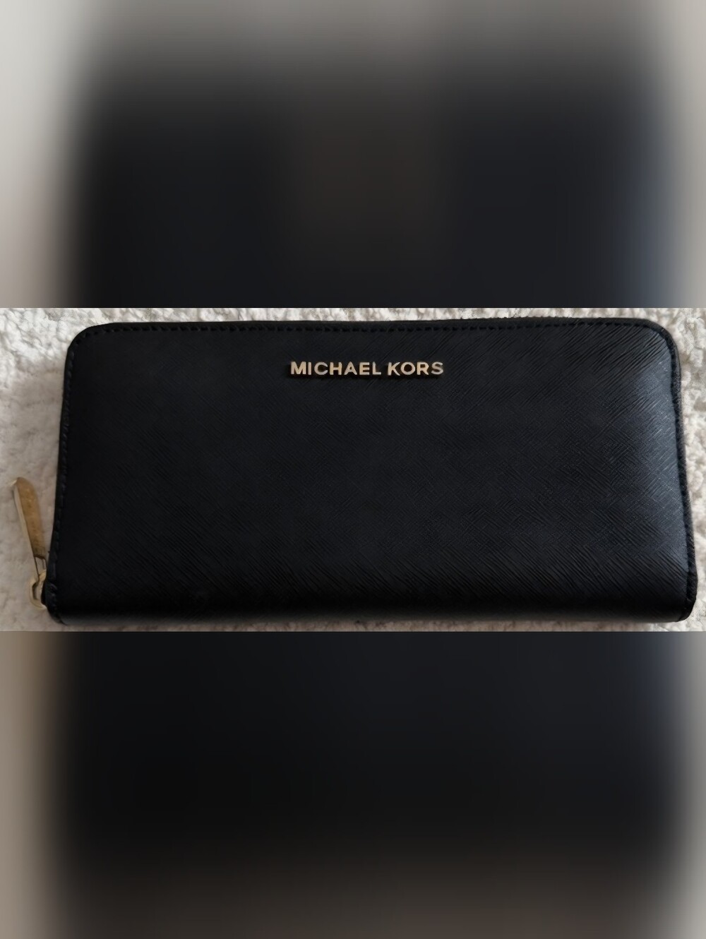 NWOT Michael Kors Black Saffiano Leather Wallet